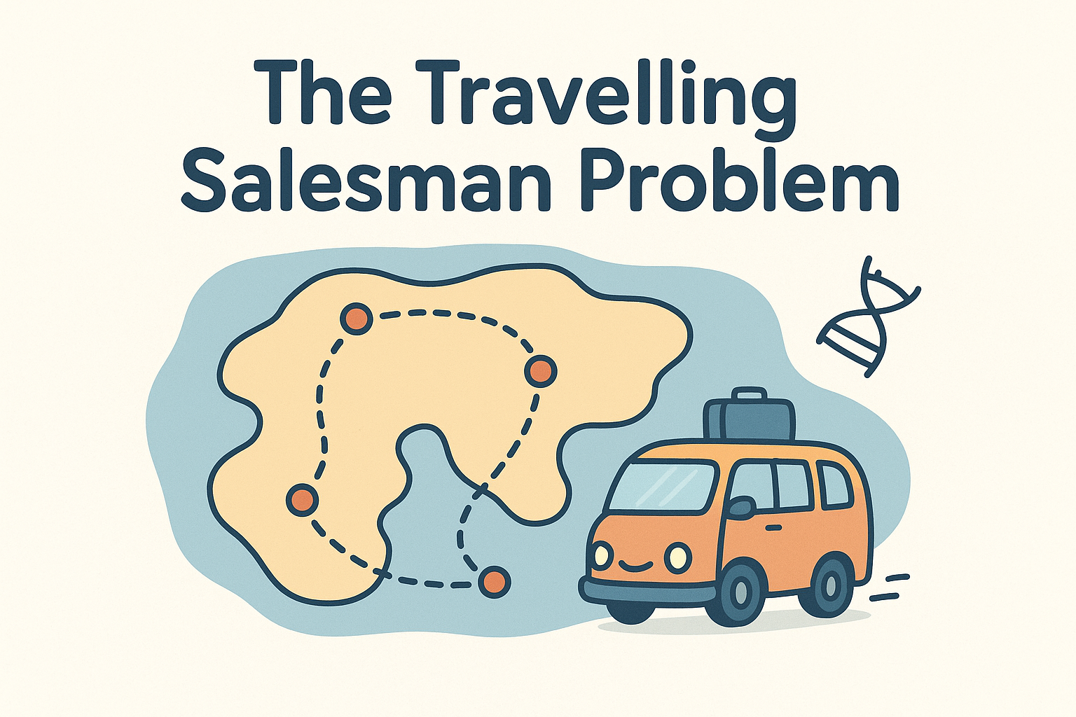 Genetic Algorithm for Travelling Salesman Problem in Python